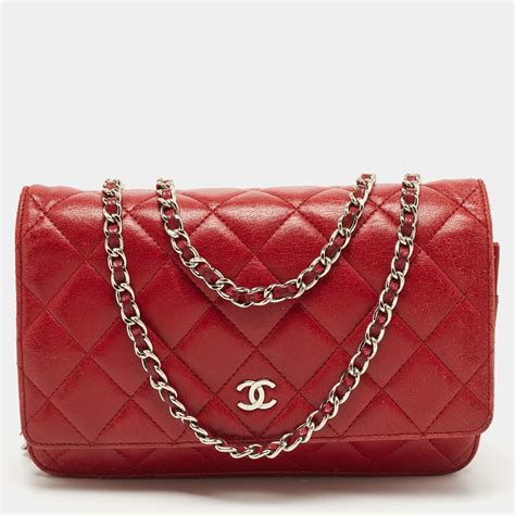 red chanel wallet on chain|classic wallet on chain chanel.